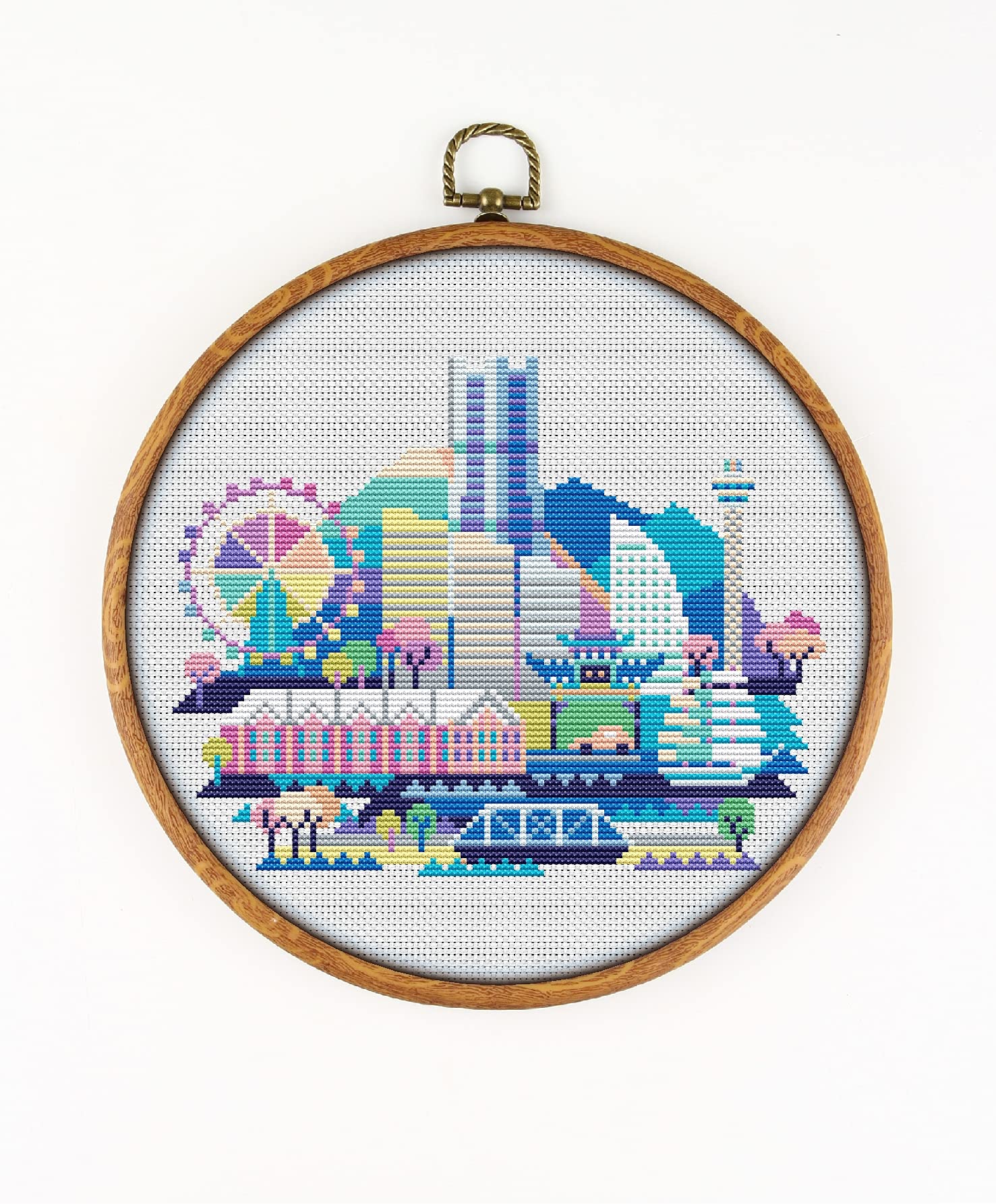 Yokohama K998 Counted Cross Stitch Kit with Threads, Needles, Fabric, Clippers & Needle Threader - Complete Embroidery Starter Set for Beginners & Advanced Crafters - Perfect for DIY Home Decor, Gifts & Relaxation