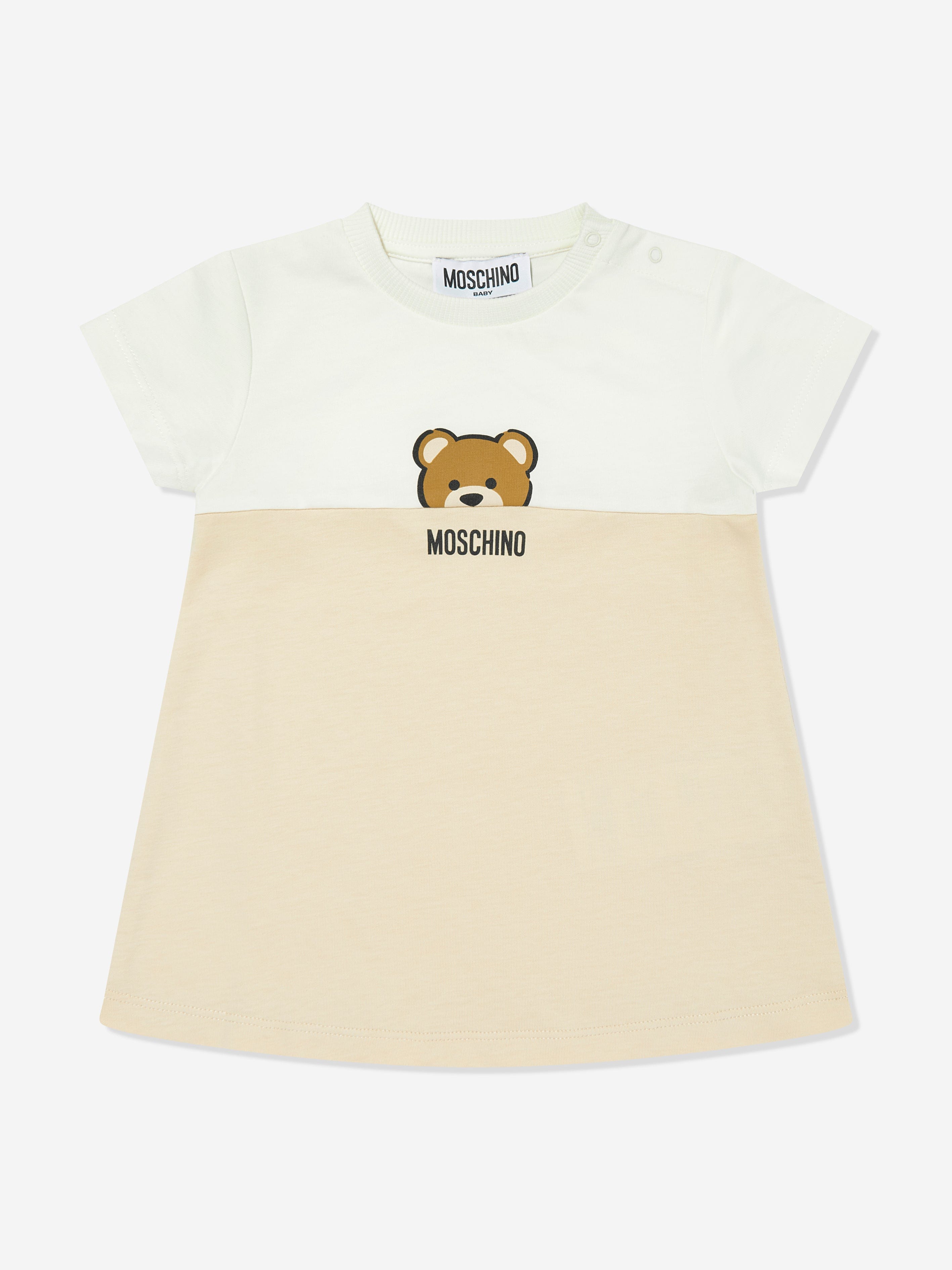 Adorable Beige Baby Girls Bear Dress with Gift Box - Perfect for Birthday Parties, Photo Shoots & Special Occasions