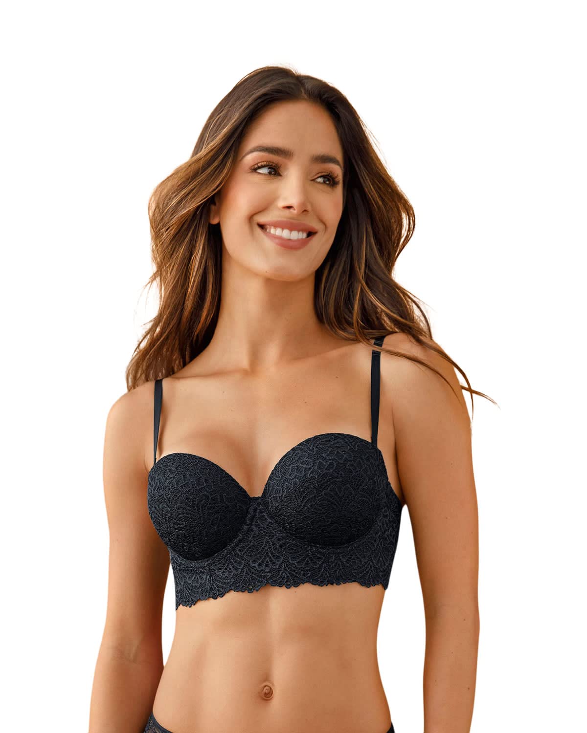 Push Up Laced Balconette Bras for Women - Contour Cups & Wide Underbust Band - Perfect for Everyday Wear, Date Nights & Special Occasions