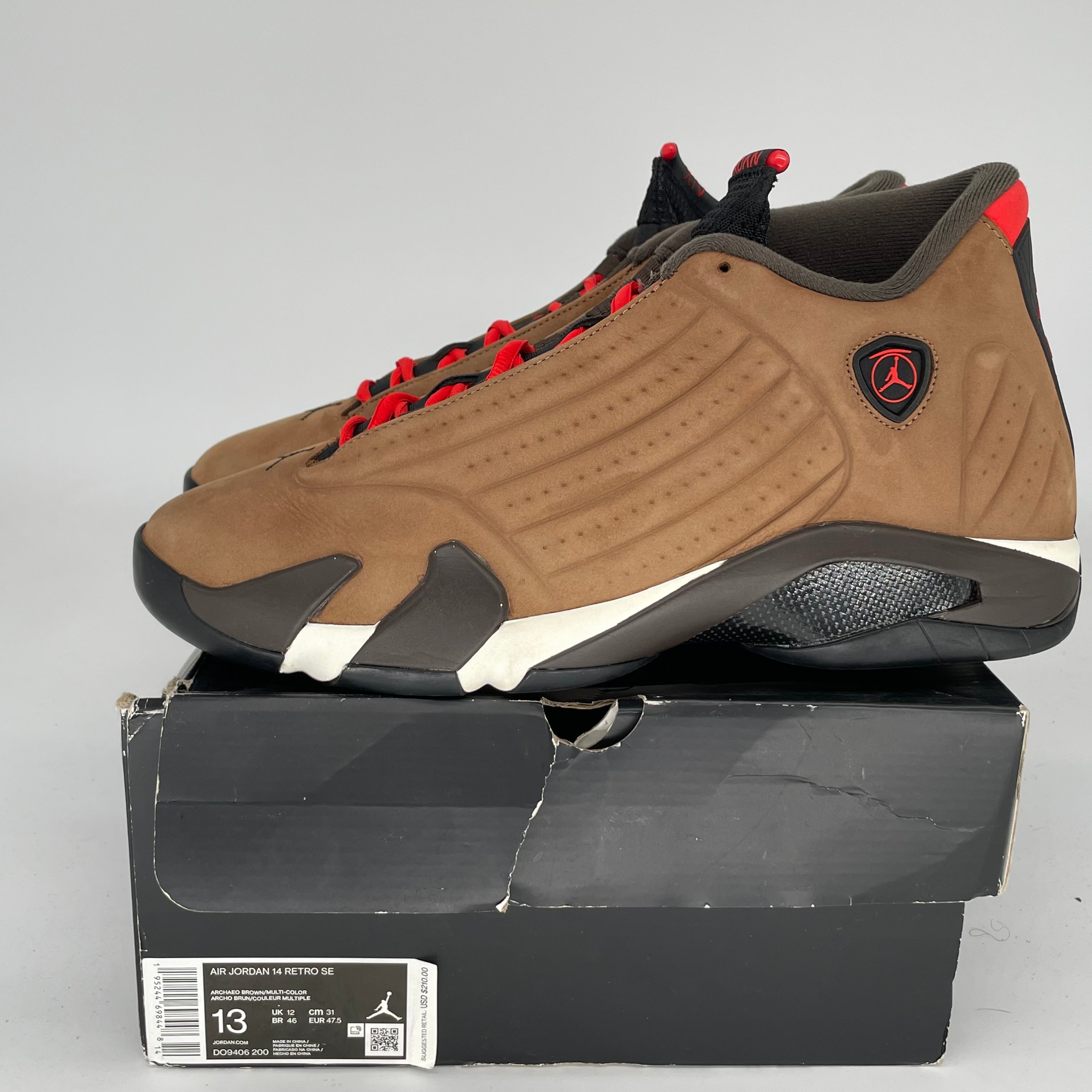 AIR JORDAN 14 WINTERIZED ARCHEO BROWN Men's Basketball Shoes - Size 13 (DO9406-200) | Cold Weather Performance Sneakers for Outdoor Sports & Streetwear Fashion