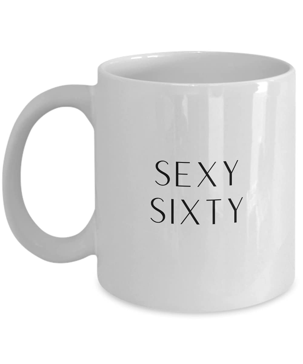 60th Birthday Gifts for Women - Elegant Coffee Tea Cup Mug for Mom & Grandma - Perfect 60th Birthday Party Decorations & Celebration Ideas - Great for Retirement, Milestone Birthdays & Special Occasions