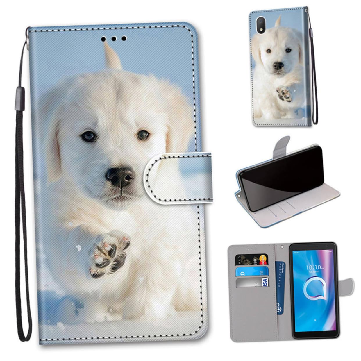 Homoyoyo Painted Wallet Phone Case - Stylish Protective Cover for Smartphones, Durable Mobile Phone Accessories, Perfect for Everyday Use and Travel