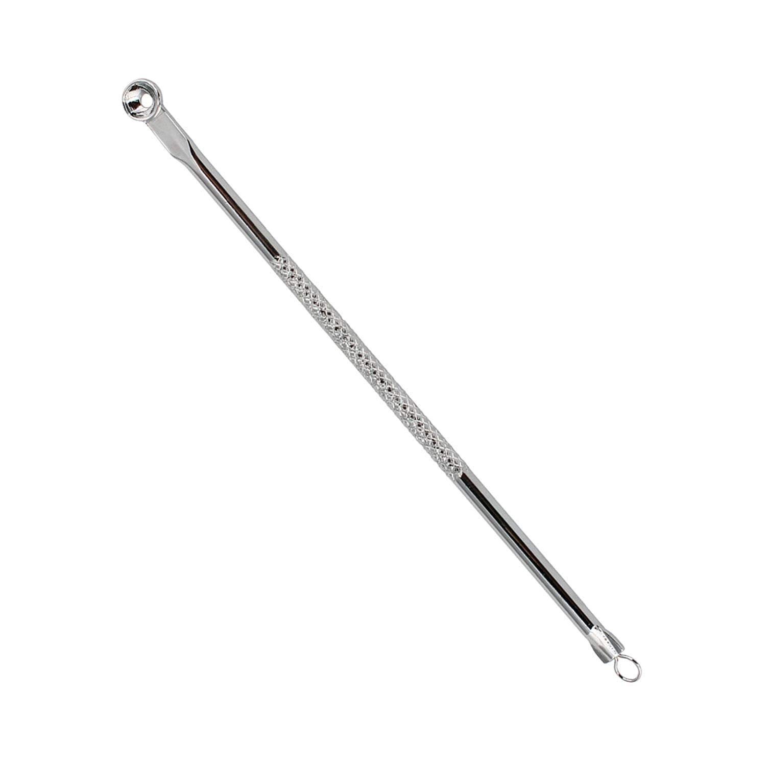 NISHU ENTERPRISES Professional 4-Piece Stainless Steel Blackhead & Pimple Extractor Tool Kit (4.72 Inch) - Acne Removal, Comedone Extractor for Face & Nose - Perfect for Home Skincare & Spa Treatments