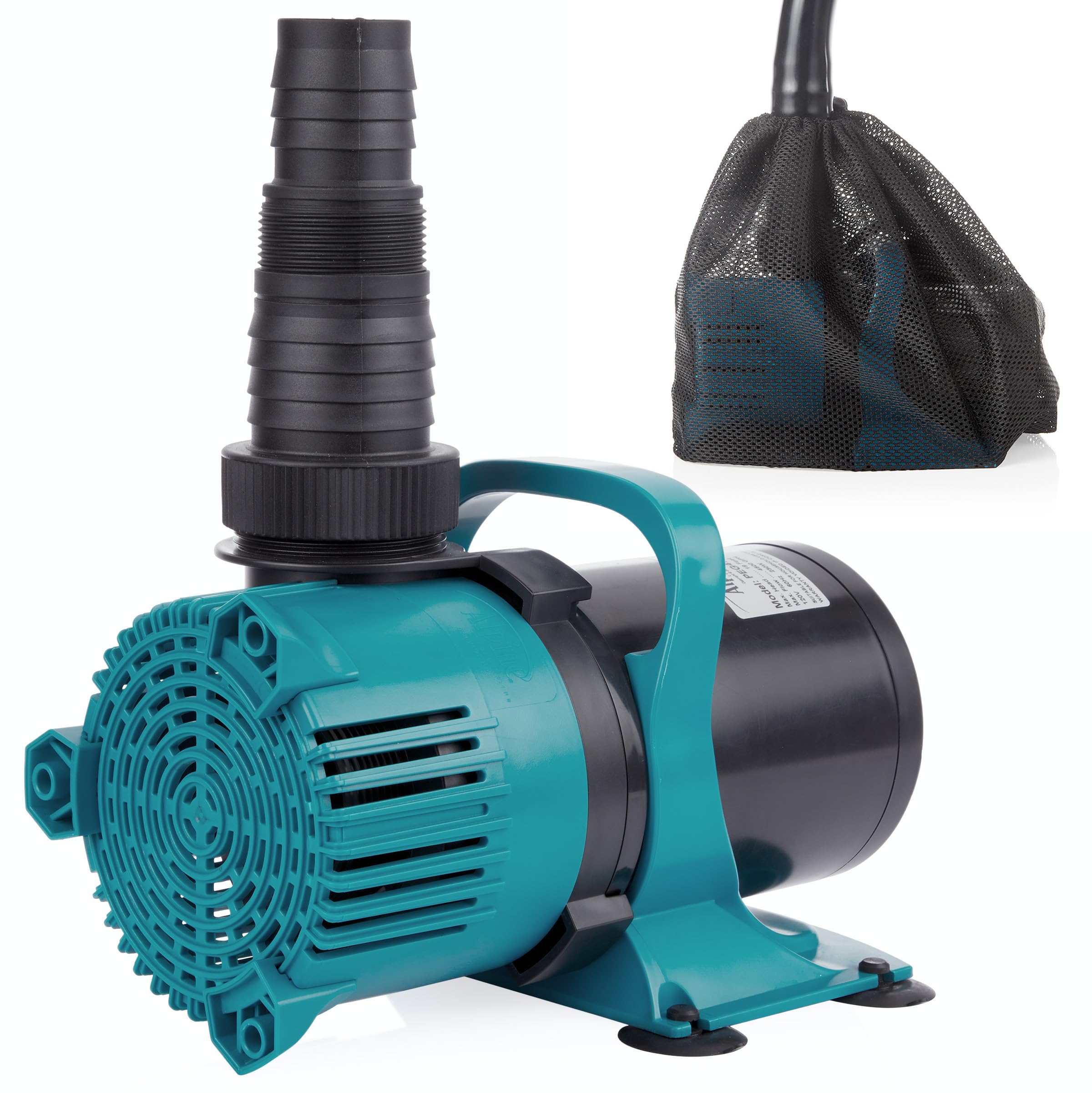 Alpine Corporation 4700 GPH Energy Efficient Water Pump for Ponds, Fountains, Waterfalls - Powerful Circulation for Outdoor Garden, Backyard Decor & Aquatic Systems