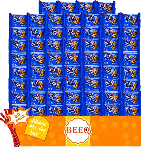 BEEQ - CHIPS AHOY! Original Chocolate Chip Cookies, 60 Count - Perfect for Snacking, Lunch Boxes & Office Treats