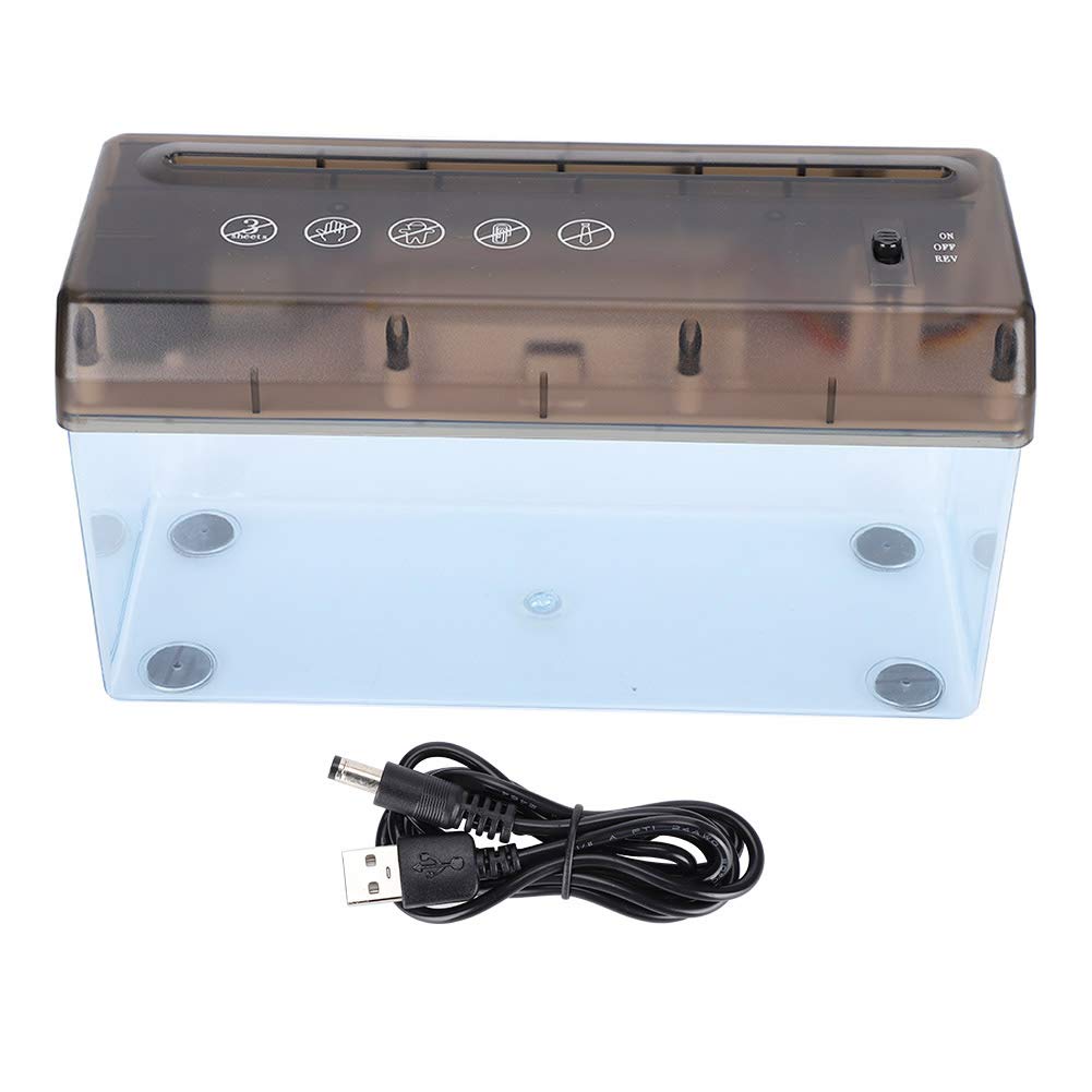 USB Paper Shredder - Mini Desktop Document Shredder for A4 Paper | Compact & Portable Office Shredder for Home, Small Business & Workspace Security