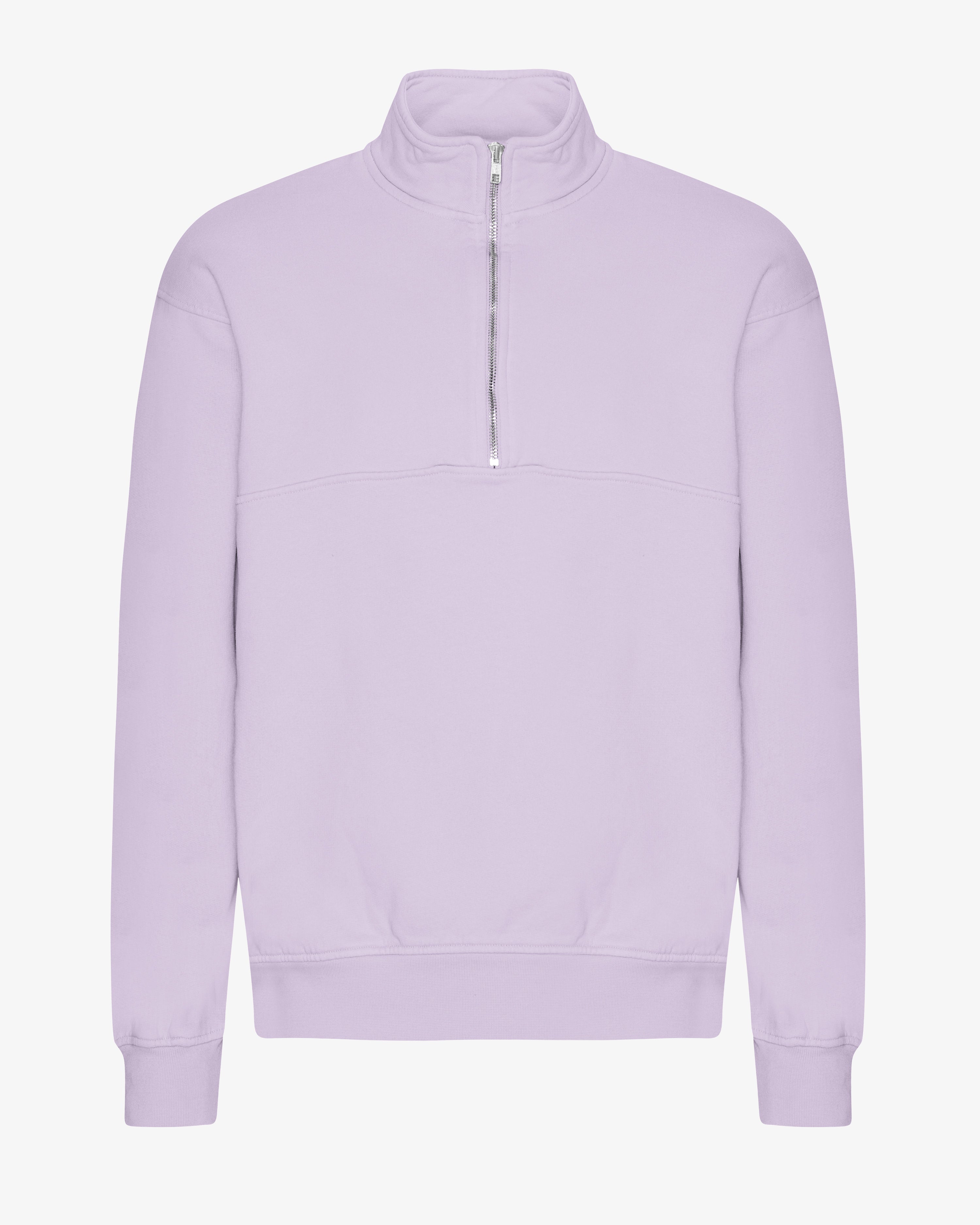 Organic Quarter Zip Sweatshirt for Women - Soft Lavender Pullover with Kangaroo Pocket | Cozy Casual Wear for Fall & Winter, Perfect for Outdoor Activities and Lounge