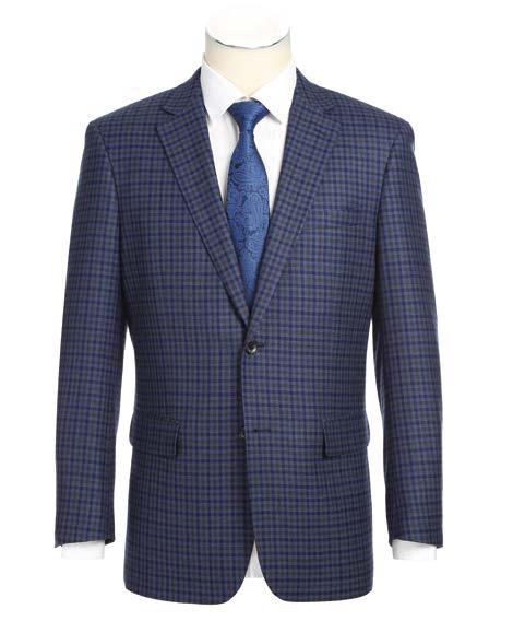 Alessandro Vitello Classic Fit Sport Coat 565 9 - Men's Slim Blazer for Business & Casual Wear - Perfect for Office, Weddings & Formal Events