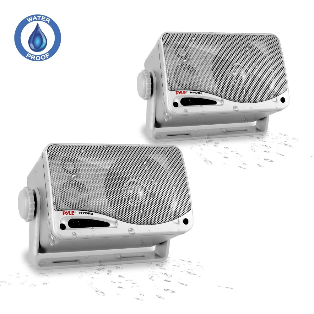 3.5'' Indoor/Outdoor Wall Mount Speakers - Weatherproof Stereo Sound for Home Theater, Patio & Garden - Perfect for Surround Sound Systems & Background Music