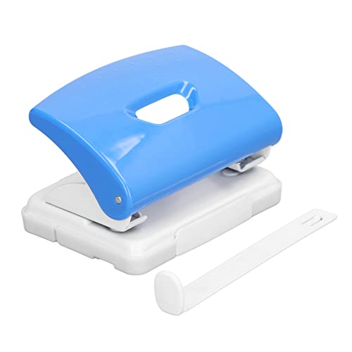 2 Hole Paper Punch with Ruler - Heavy Duty Office Hole Puncher for Loose Leaf Paper, Handbooks & Notebooks - Perfect for School, Office & Craft Projects