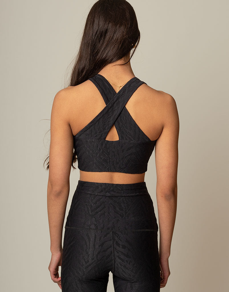 Allure Jacquard Crop Top - Stylish Women's Fashion Blouse for Casual & Party Wear | Perfect for Summer Outfits & Date Nights