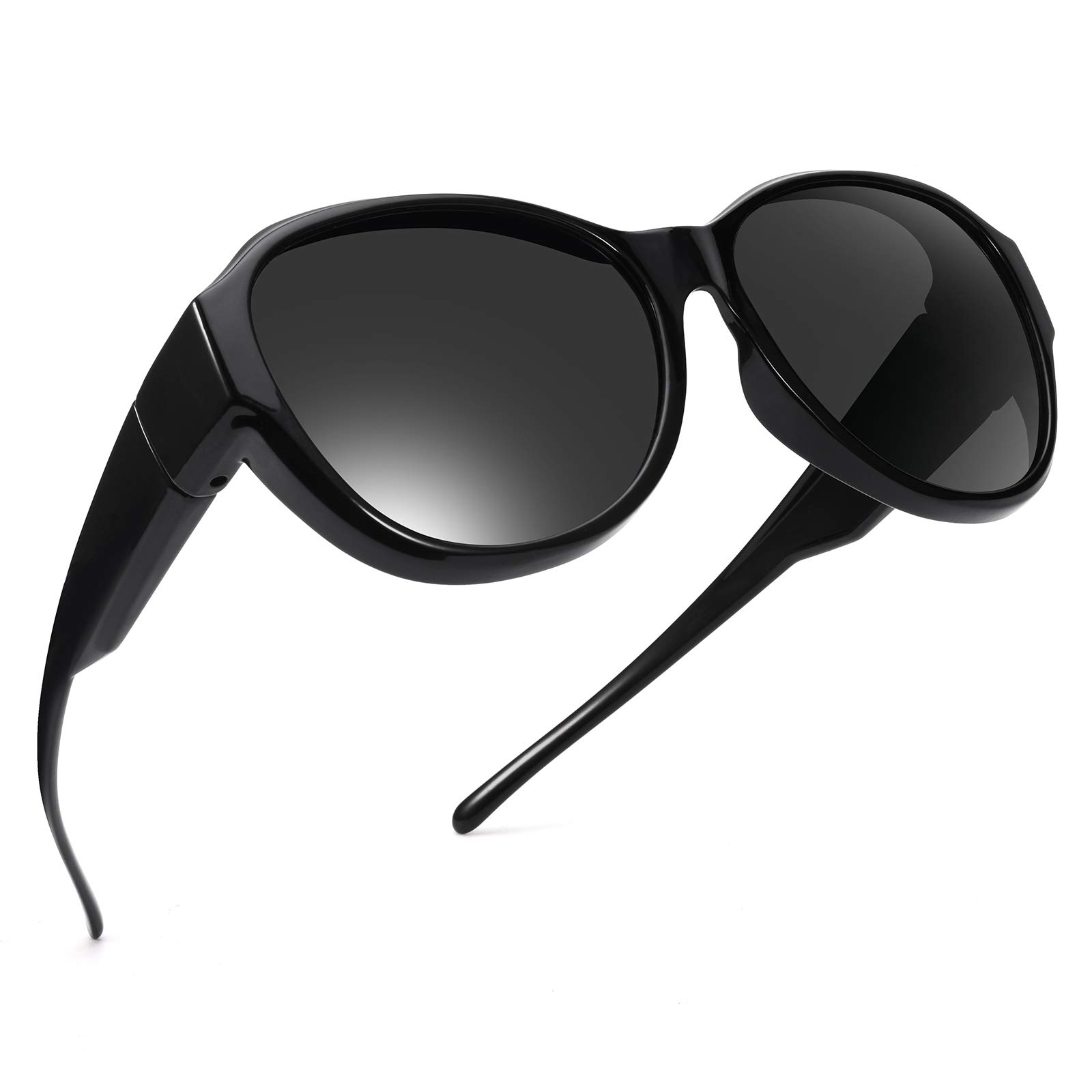 Oversized Fit Over Sunglasses for Women & Men - Polarized Lenses with 100% UV Protection - Perfect for Driving, Outdoor Sports & Daily Wear