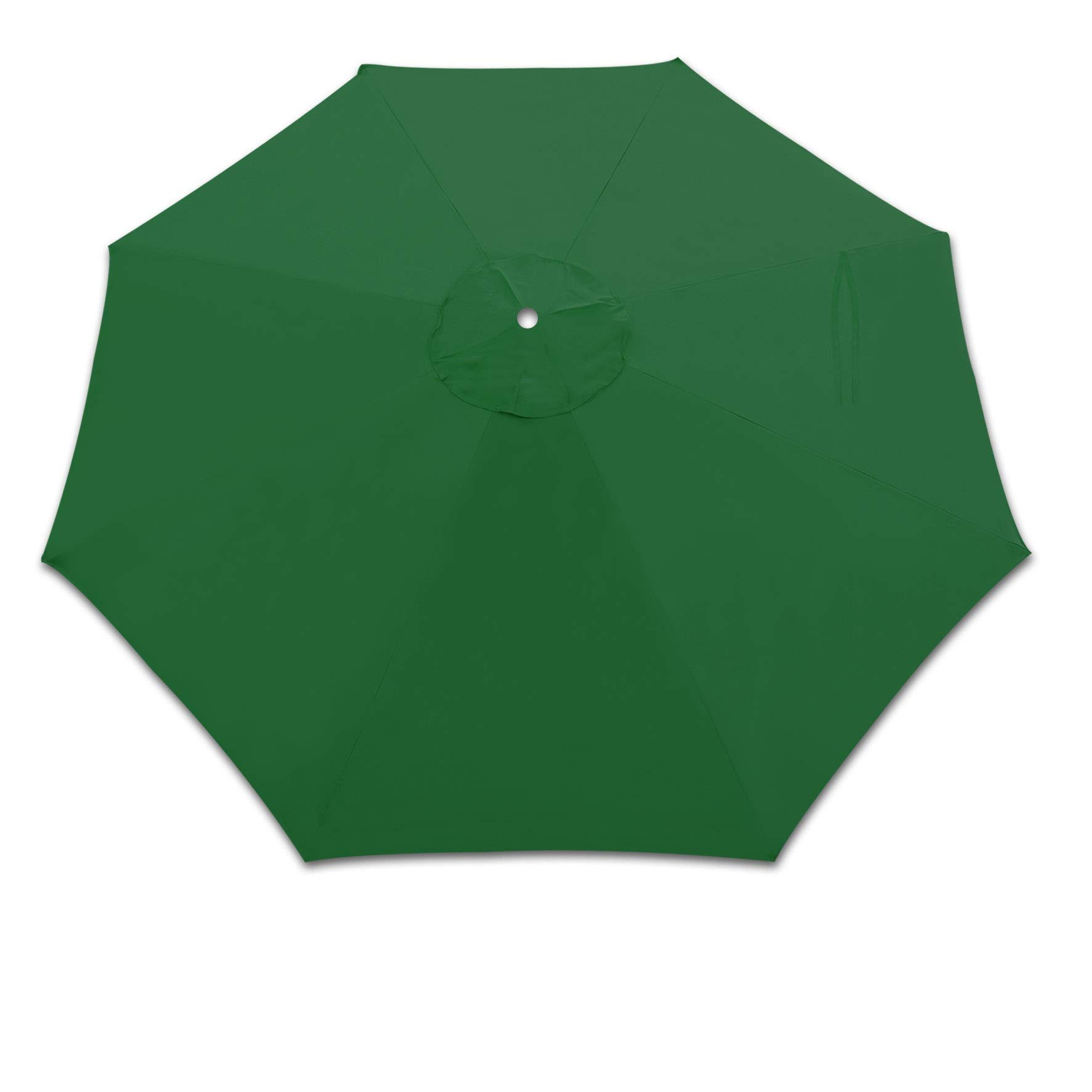 10ft 8-Rib Cantilever Hanging Umbrella Replacement Canopy - Heavy Duty Outdoor Shade Cover (Green) | Perfect for Patio, Poolside, and Garden Relaxation