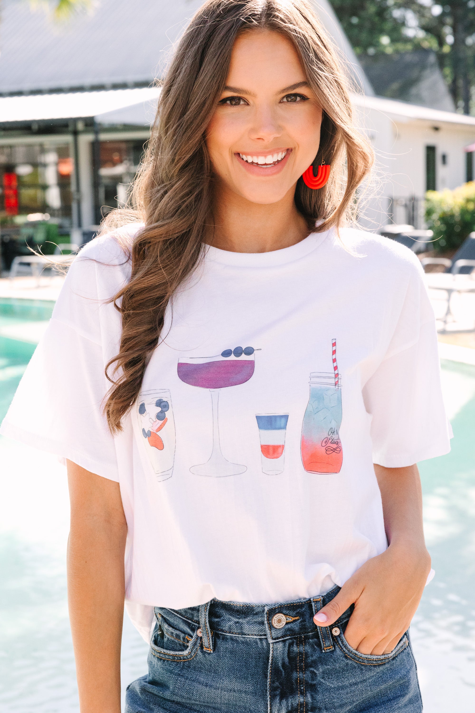American Spirit White Graphic Tee - Vintage Style Cotton T-Shirt for Men & Women | Casual Wear, Street Fashion, Everyday Outfit