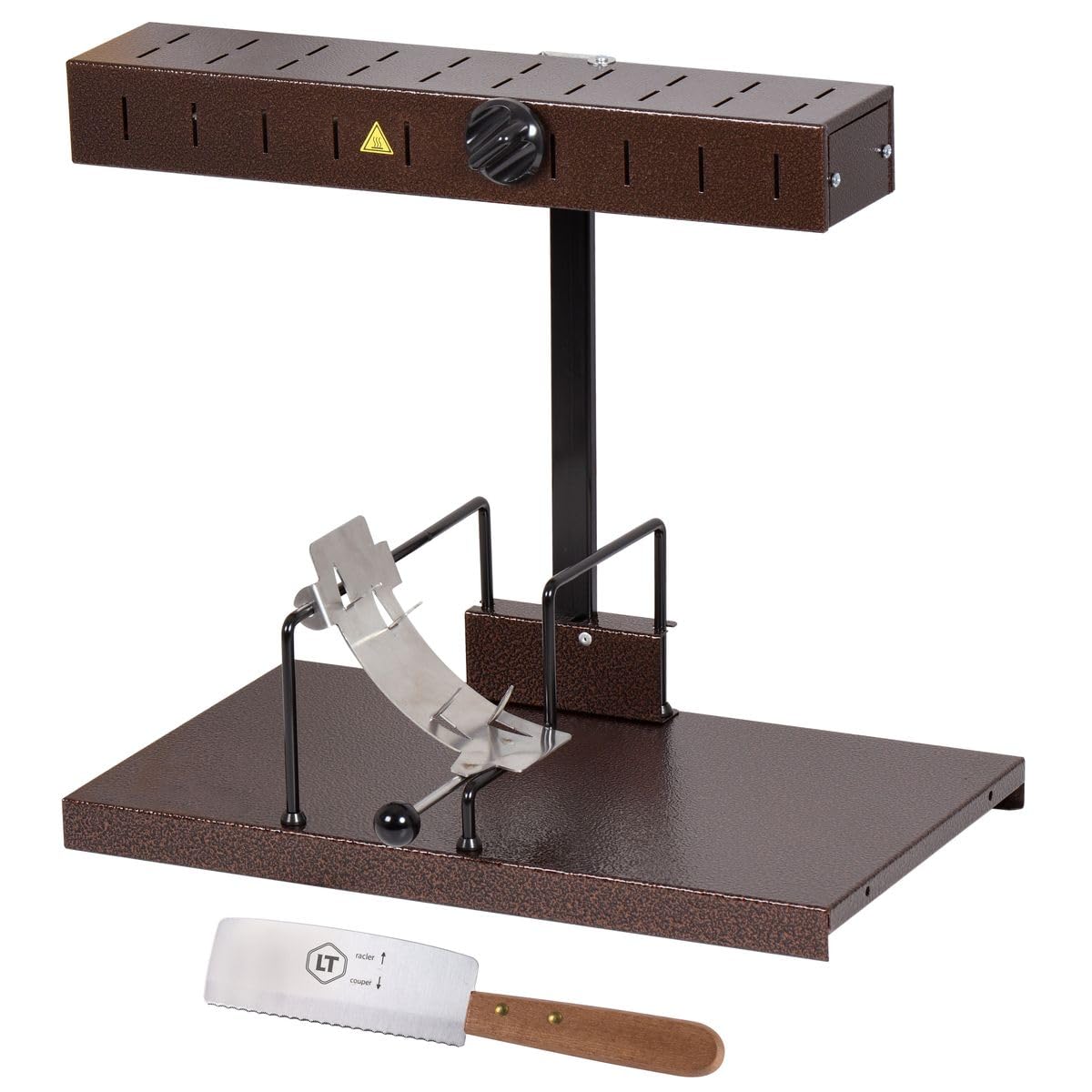 Premium BRON COUCKE Alpage Raclette Cheese Melter - Authentic French Half Wheel Cheese Warmer for Home & Commercial Use - Adjustable 110V Heating Rod - Made in France - Perfect for Parties, Fondue Nights & Family Gatherings