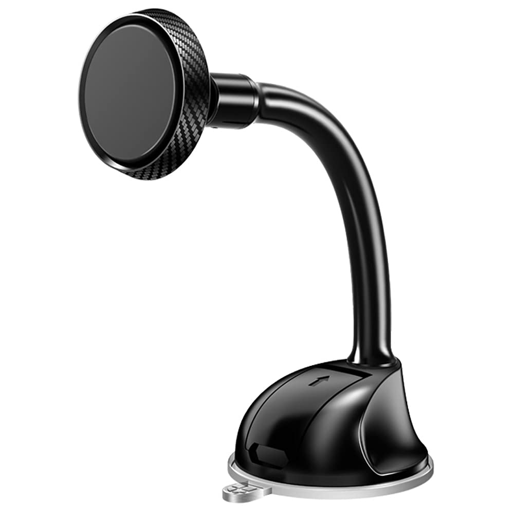 AZPINGPAN Car Phone Holder - 360° Rotating Aluminum Alloy Long Arm Suction Cup Mount for GPS Navigation | Super Strong Suction Multi-Functional Phone Stand | Perfect for Driving, Uber, Lyft & Road Trips