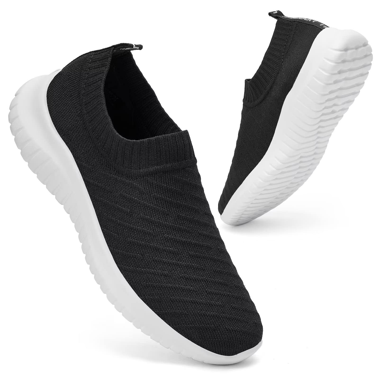 LANCROP Women's Walking Shoes - Breathable Slip-On Sneakers for Women, Comfortable Casual Athletic Tennis Shoes | Perfect for Walking, Running, Gym Workouts & Daily Wear