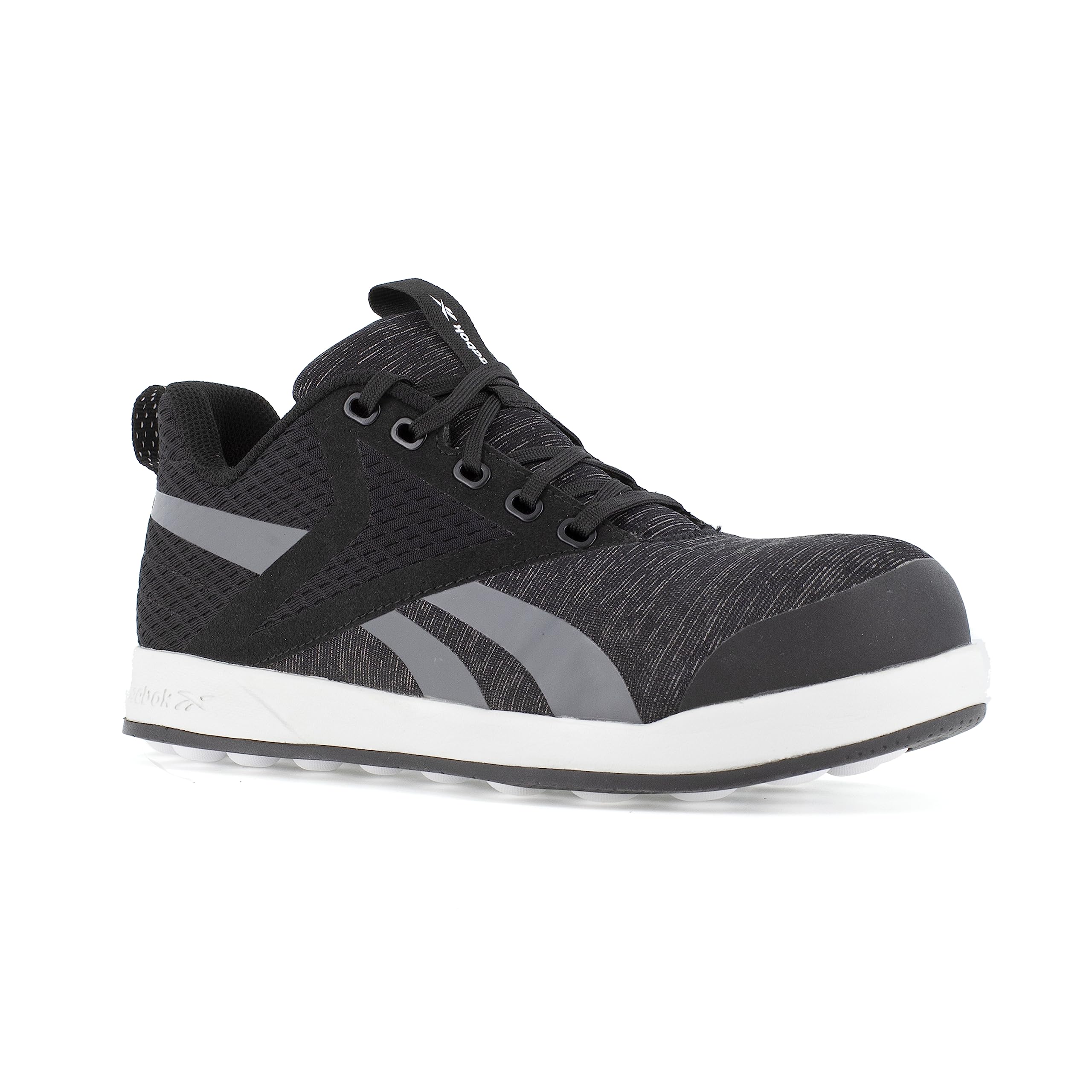 Reebok Women's Rb236 Ever Road 3.0 DMX Work Safety Shoes - Black & Grey Non-Slip Construction Oxfords for Women - Perfect for Construction Sites, Warehouse Work & Industrial Safety Use