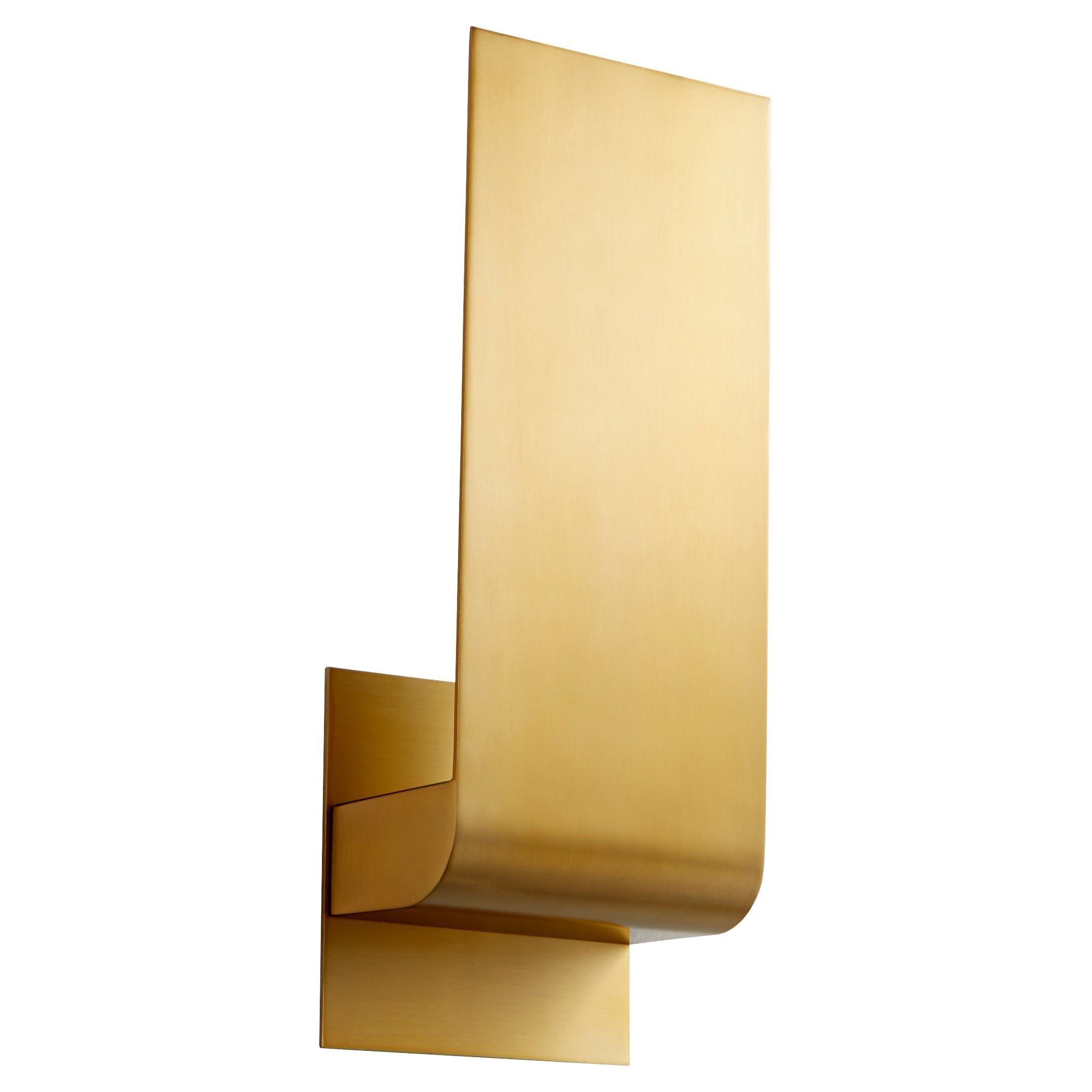 Oxygen Halo 3 535 40 Wall Sconce LED Light Fixture - 14.25 Inch Modern Sconce with 3000K Warm White Light in Aged Brass Finish - Perfect for Bedroom, Living Room & Hallway Lighting