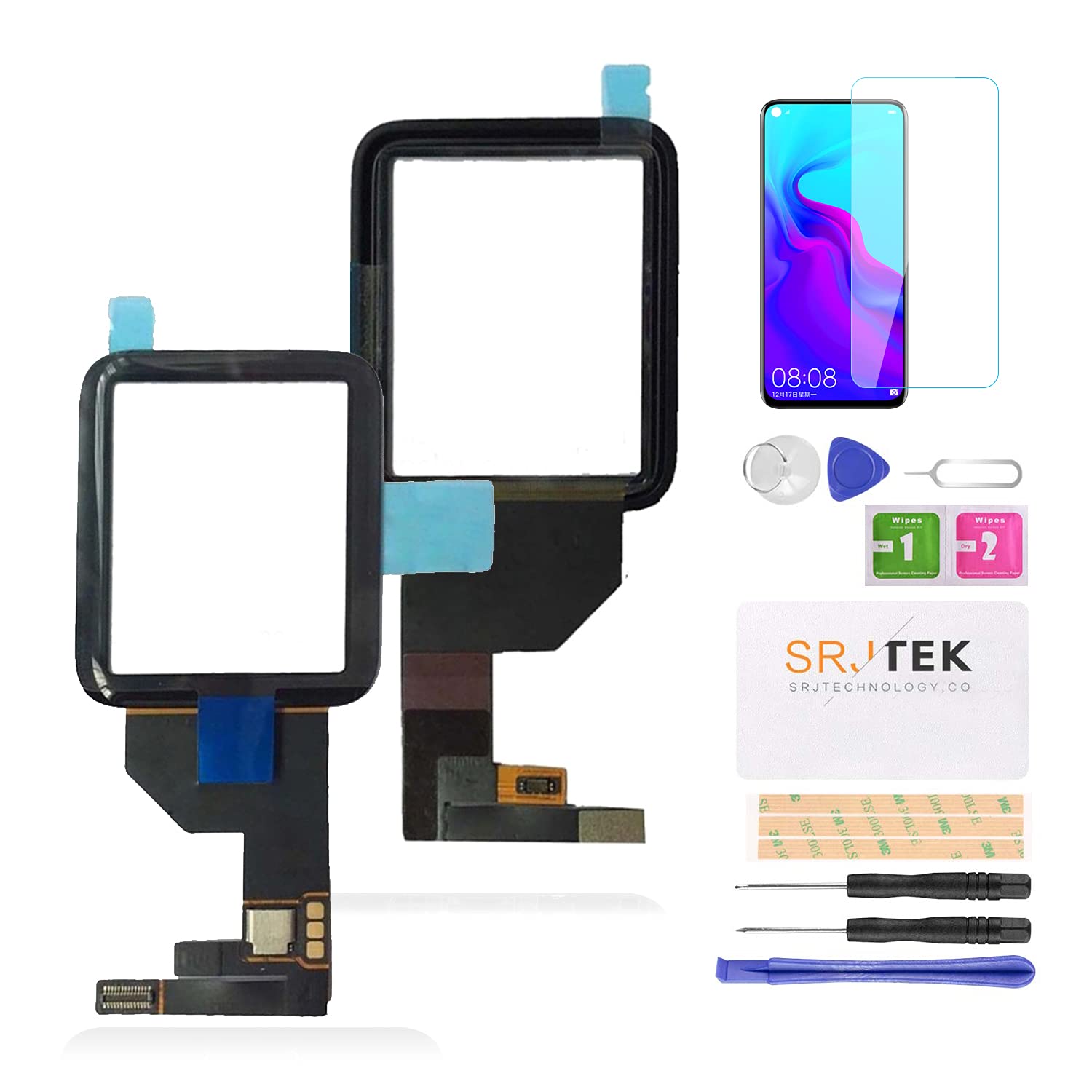 Apple Watch Series 1 42mm Touch Screen Digitizer Replacement - High-Quality Glass Lens Panel for DIY Repair | Perfect for Cracked or Unresponsive Screen Fixes at Home
