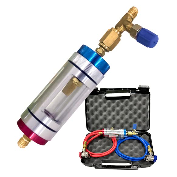 R134a A/C Diagnostic Sight Glass - Auto Air Conditioning System Refrigerant Check Tool for Car & Truck Maintenance | Perfect for Mechanics & DIY Enthusiasts