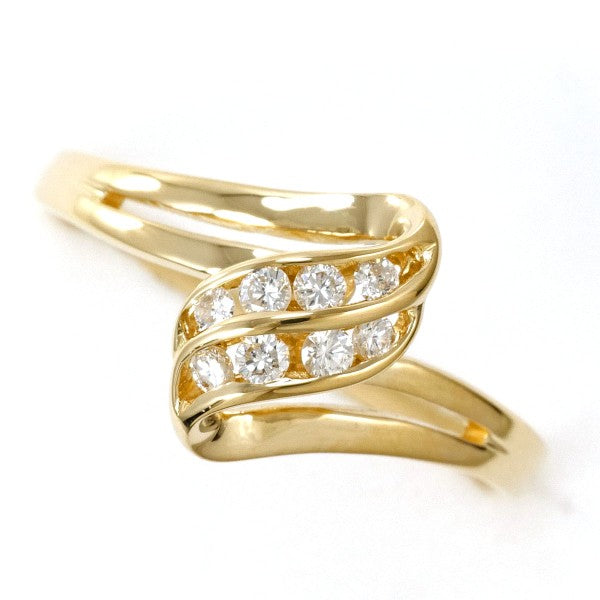18K Yellow Gold Diamond Ring for Women - Elegant Solitaire Engagement & Wedding Band - Perfect for Proposals, Anniversaries, and Special Occasions