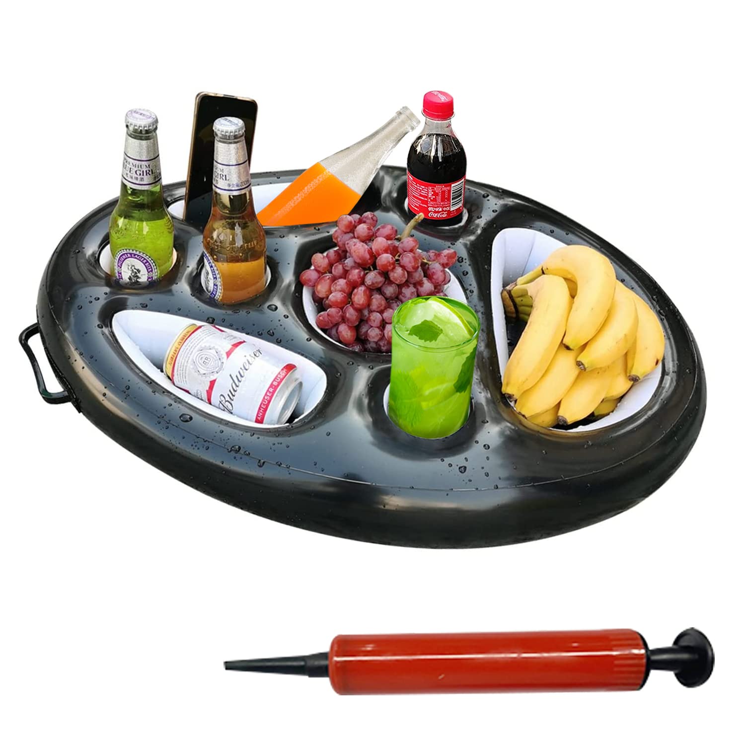 Keyasia Inflatable Floating Drink Holder Pool Float - 8 Cup Capacity Waterproof Beverage Cooler for Swimming Pools, Beach & Hot Tubs | Perfect for Pool Parties, Summer BBQs and Relaxing by the Water