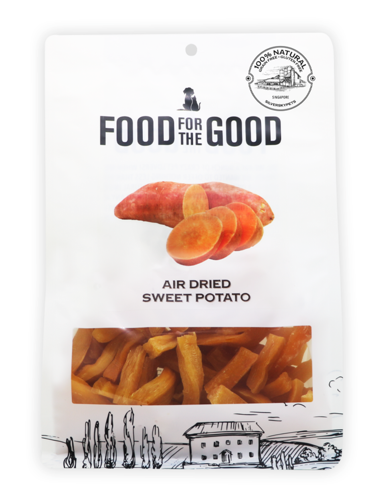 Premium Air Dried Sweet Potato Dog & Cat Treats - 600g All Natural Chews for Puppy, Kitten & Adult Pets - Perfect for Training Rewards & Dental Health Care