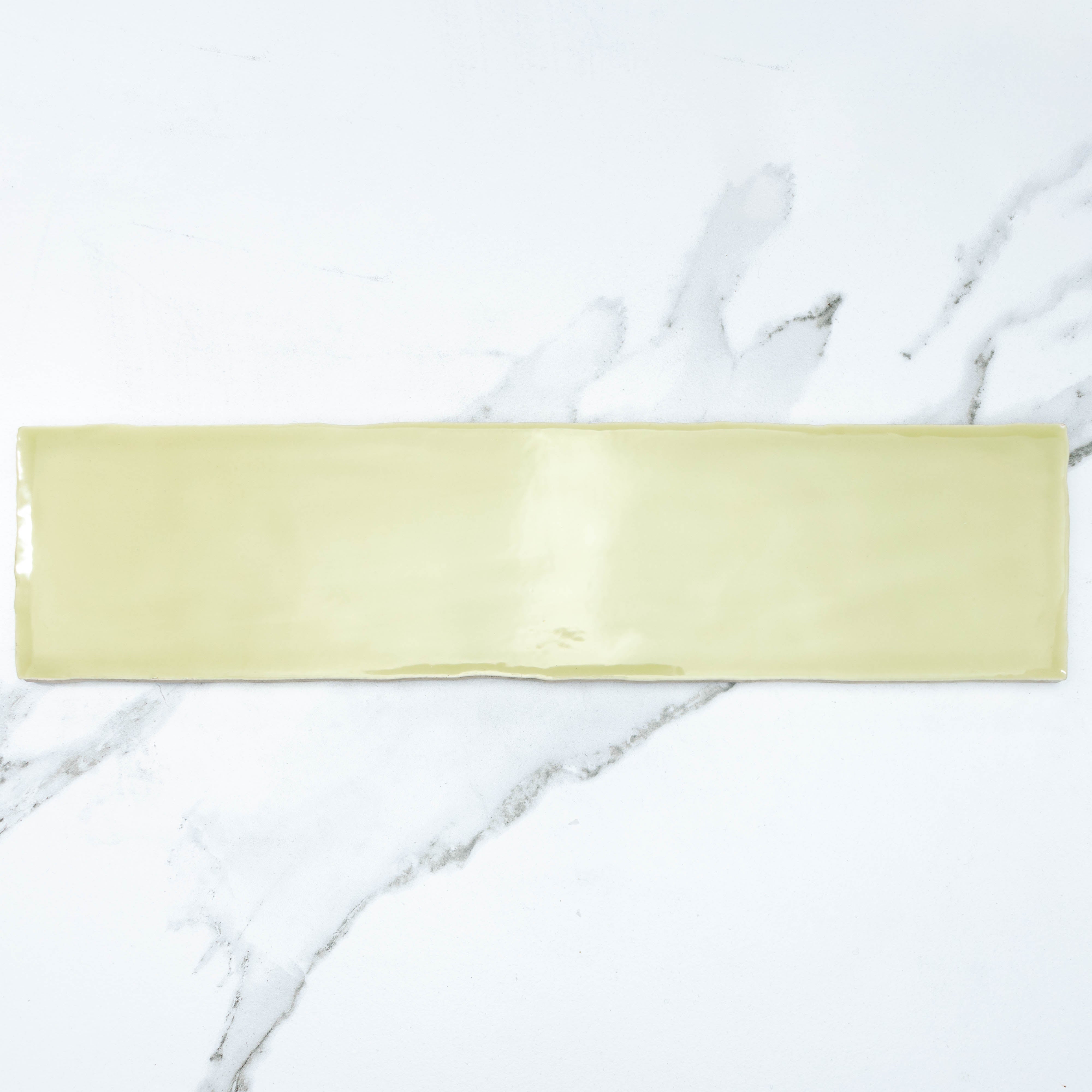 Premium Manhattan Pistachio 75x300 Glossy Ceramic Subway Tile - Perfect for Kitchen Backsplash, Bathroom Walls & Modern Interior Design