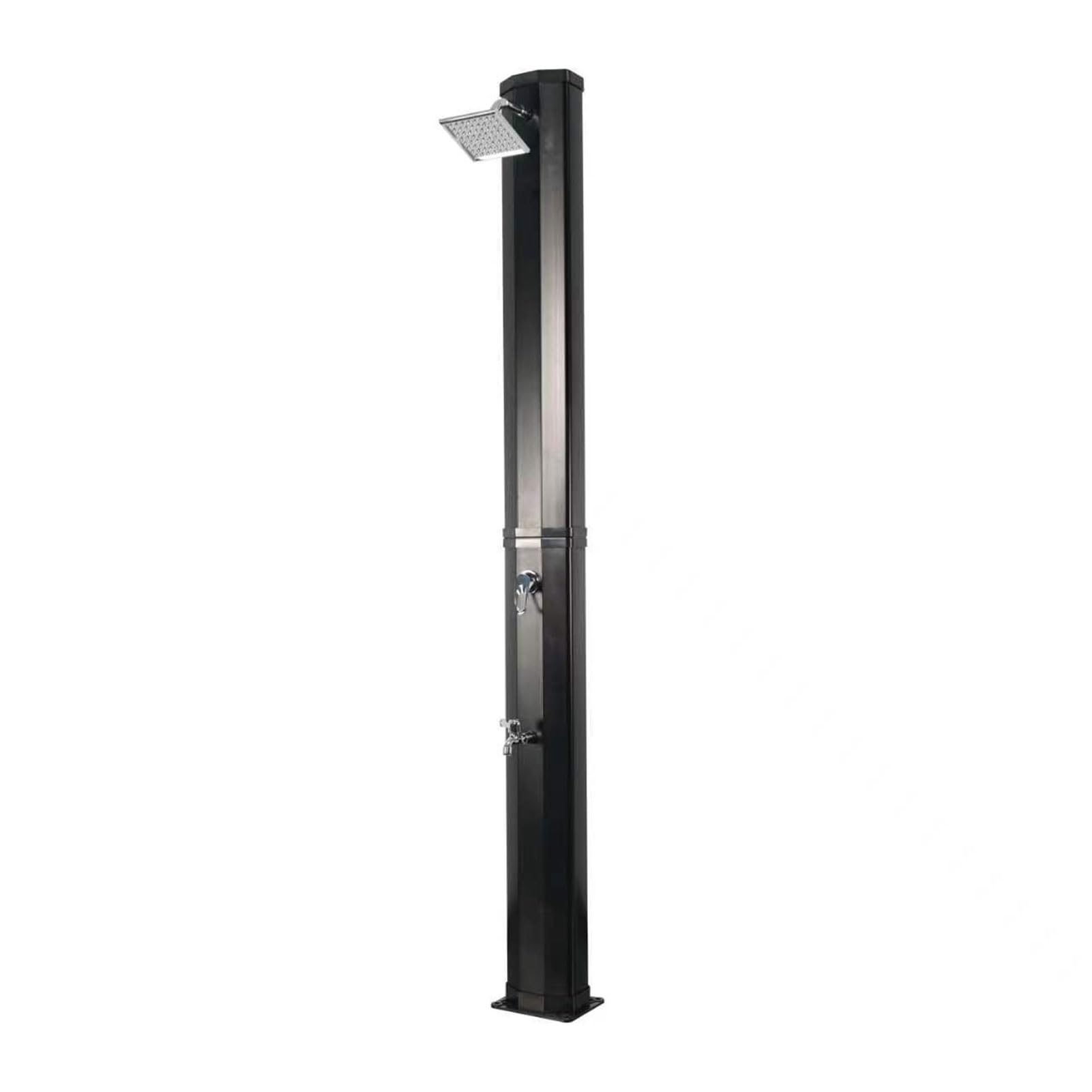 6.5 FT 5.3 Gallon Solar-Powered Outdoor Shower with 360° Rotating Shower Head & Foot Tap - Portable Camping, Beach, Poolside, Garden, and Yard Shower for RVs, Cabins, and Outdoor Adventures