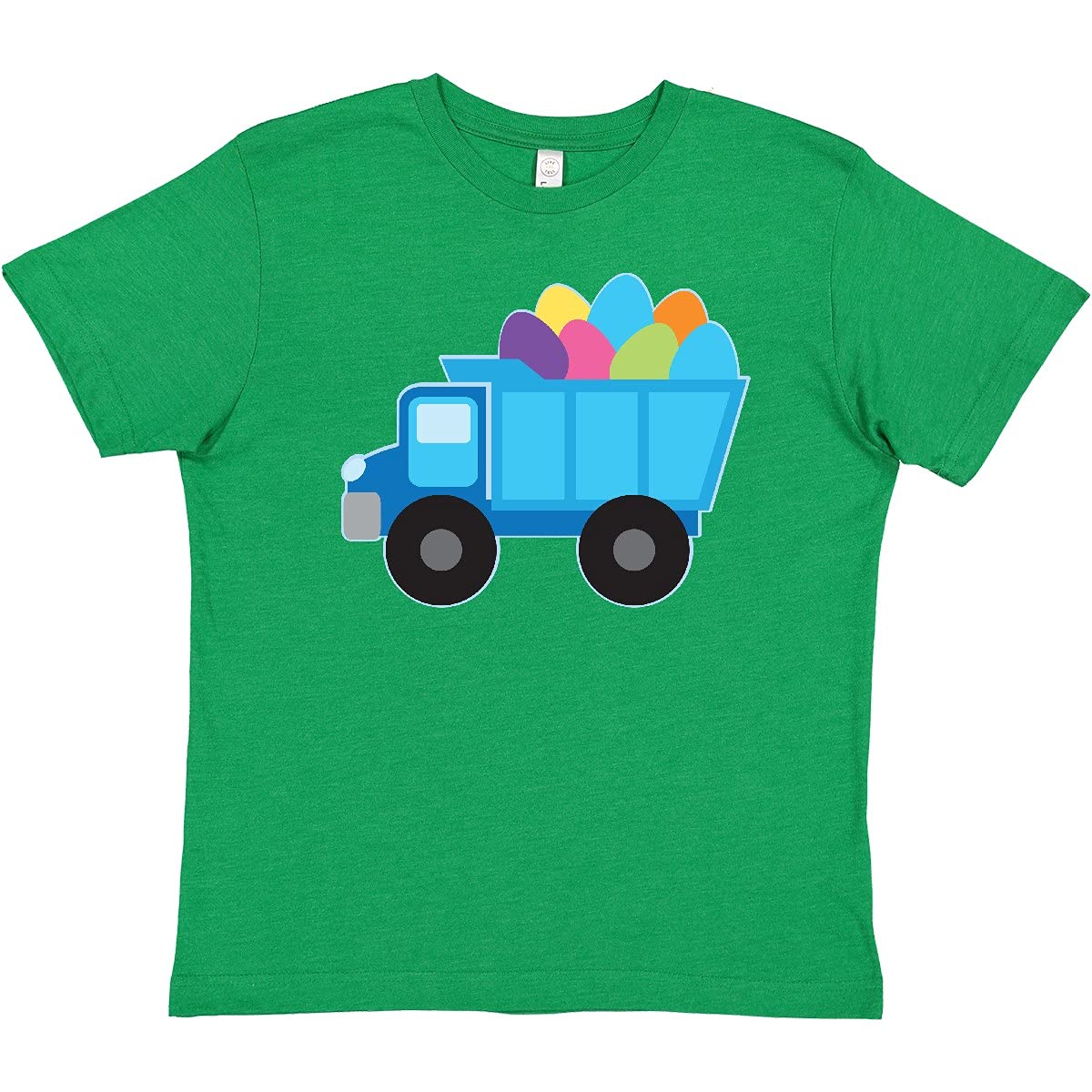 Inktastic Easter Egg Truck Boys Youth T-Shirt - Cute Easter Graphic Tee for Kids - Perfect for Easter Celebrations, Egg Hunts & Spring Outfits