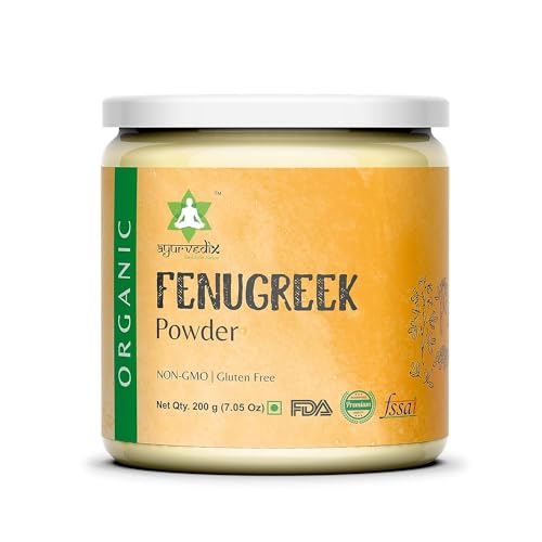 Organic Fenugreek Seed Powder for Hair Growth & Scalp Health - 200g (Pack of 3) | Ayurvedic Methi Powder for Stronger, Thicker Hair | Perfect for DIY Hair Masks & Natural Hair Care Routines