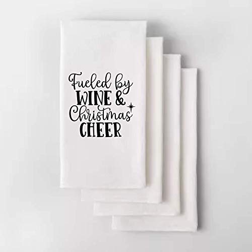 Funny Christmas Tea Towel - Holiday Kitchen Dish Towel with Humorous Designs | Perfect for Holiday Decor, Gift Giving & Kitchen Use