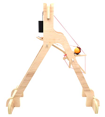 MURLIN Trebuchet DIY Kit - Learn Projectile Motion, Gravitational Potential Energy & Physics Concepts - Educational STEM Toy for Kids & Adults - Perfect for Science Classrooms, Homeschooling & Physics Experiments