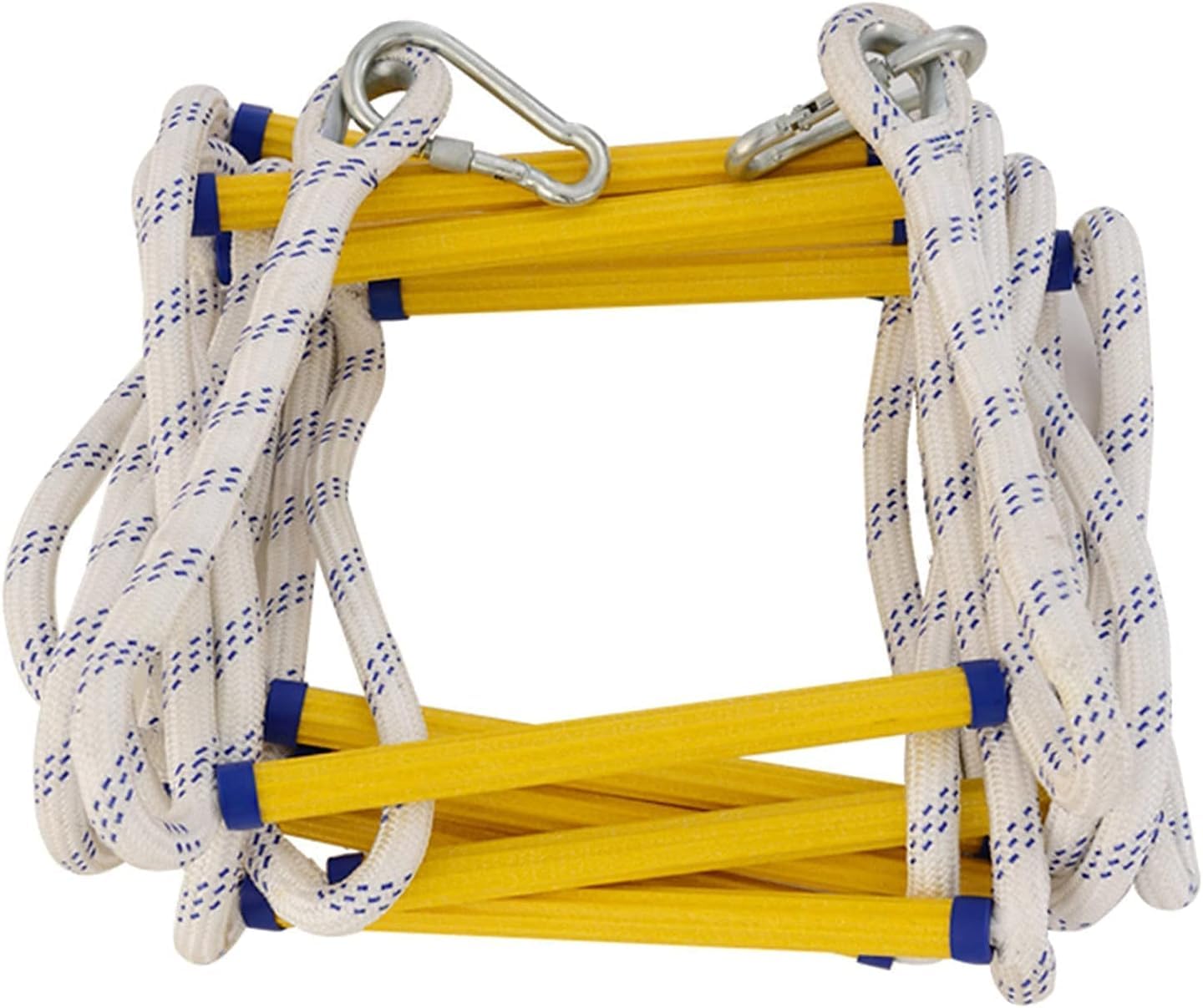 NAKEAH Fire Escape Rope Ladder - Portable Emergency Fire Ladder for High-Rise Buildings, Flame Retardant & Easy to Store (10m/32.8ft) - Perfect for Home Safety, Apartments, and Office Emergency Evacuation