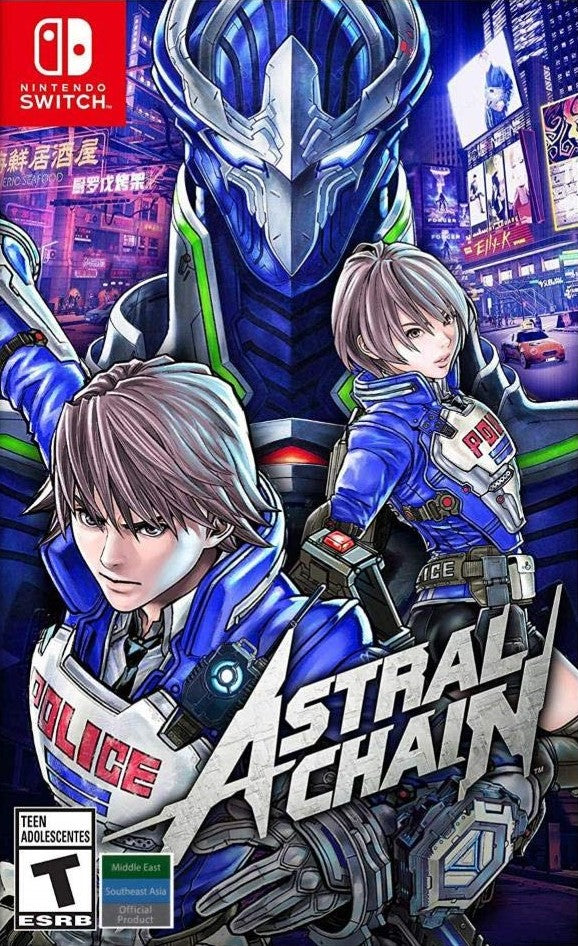 Used Astral Chain Nintendo Switch Video Game - Action RPG Adventure for Gaming Enthusiasts | Perfect for Home Entertainment & Travel Gaming