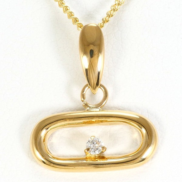 18K Yellow Gold Diamond Necklace for Women - Elegant Pendant Jewelry for Weddings, Anniversaries & Special Occasions
