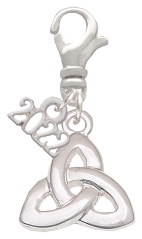Celtic Trinity Knot Clip On Charm - Silver Jewelry for Gifts & Fashion