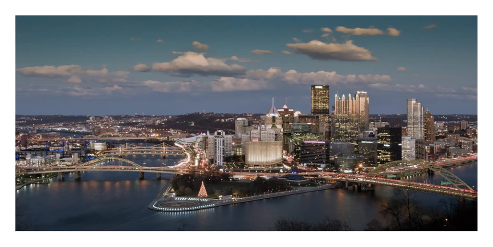 1000-Piece Wooden Jigsaw Puzzle - Pittsburgh Pennsylvania Cityscape Landscape Puzzle for Adults & Kids | Fun Family Game, Home Decor & Educational Activity | Perfect for Family Nights, Stress Relief & Classroom Learning