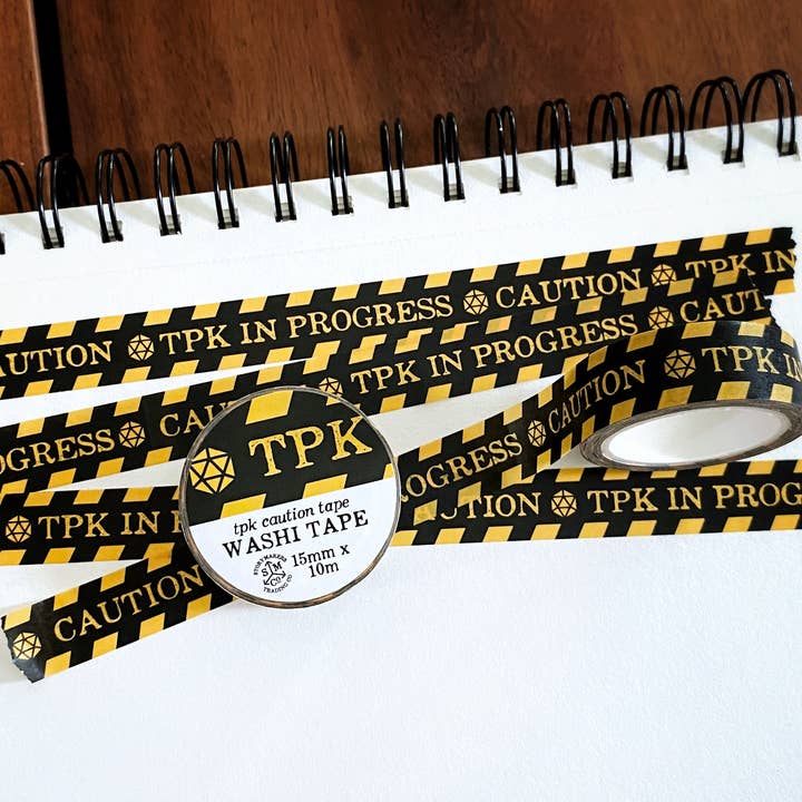 Caution TPK in Progress Sign - Perfect for Dungeons & Dragons, RPG Games & Tabletop Adventures - Great for D&D Sessions, Game Rooms & Fantasy Decor