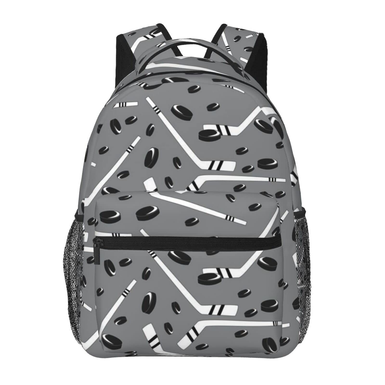 Durable Grey Hockey Backpack for Women & Men - Hiking & Camping Gear