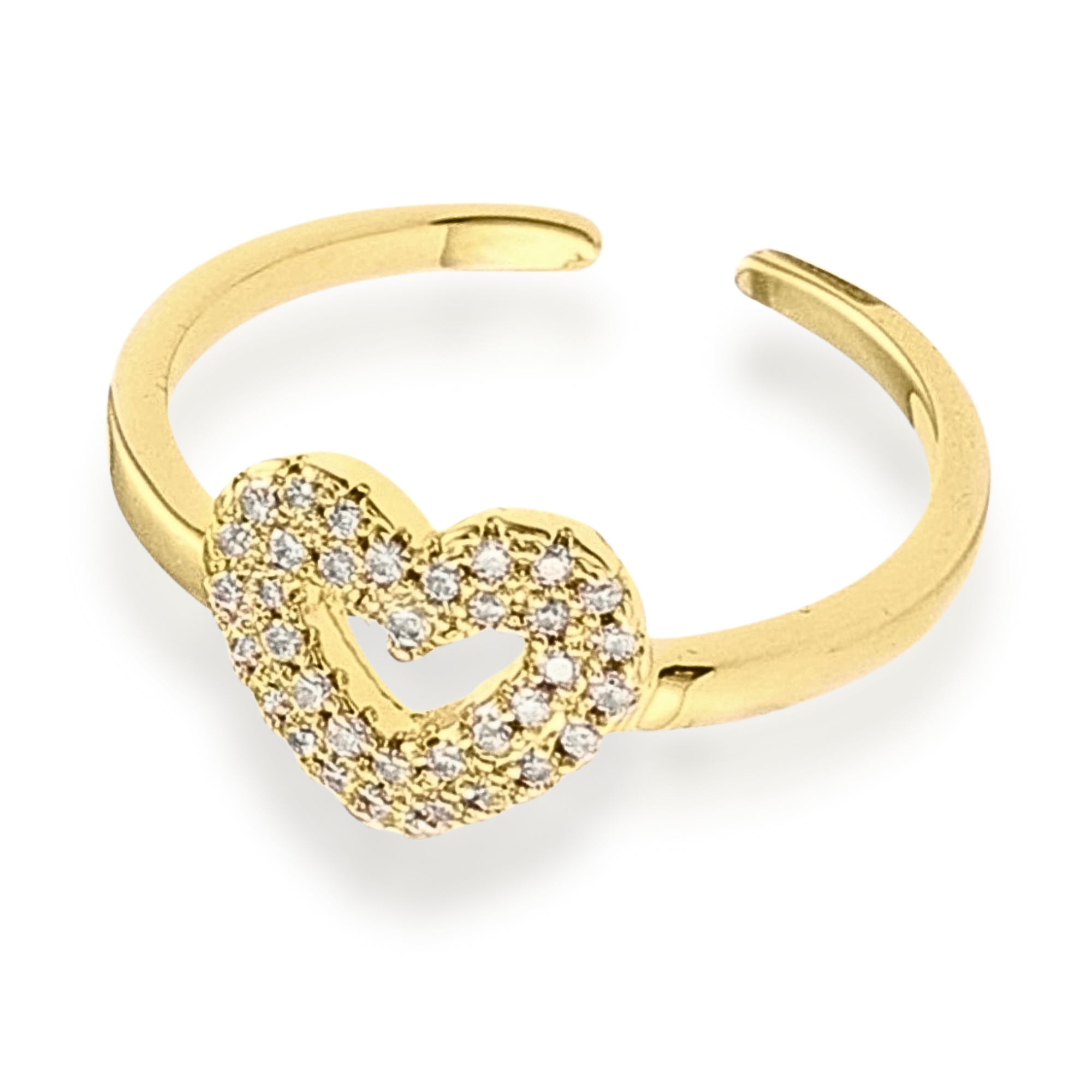 Pure Heart Adjustable Ring for Women - Sterling Silver Adjustable Size Ring - Perfect for Gifts, Valentine's Day & Everyday Wear