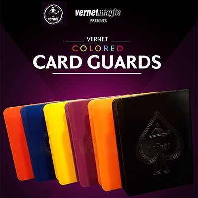 Vernet Card Guard Set (6 Colors) - Premium Playing Card Protector for Magic Tricks, Poker, and Card Games - Durable Plastic Card Holders for Magicians and Card Enthusiasts