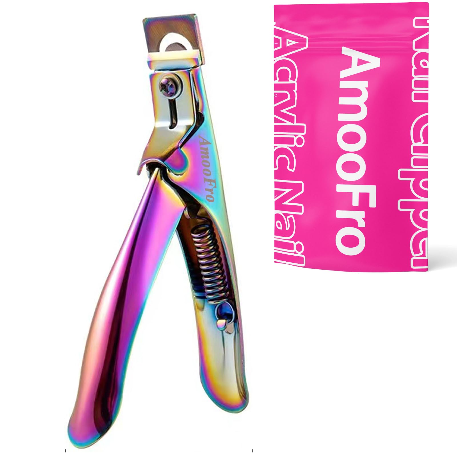 Professional Acrylic False Nail Clippers - Precision Nail Tip Cutter for Fake Nails & Press On Nails - Perfect for Salon, Home Manicure & DIY Nail Art