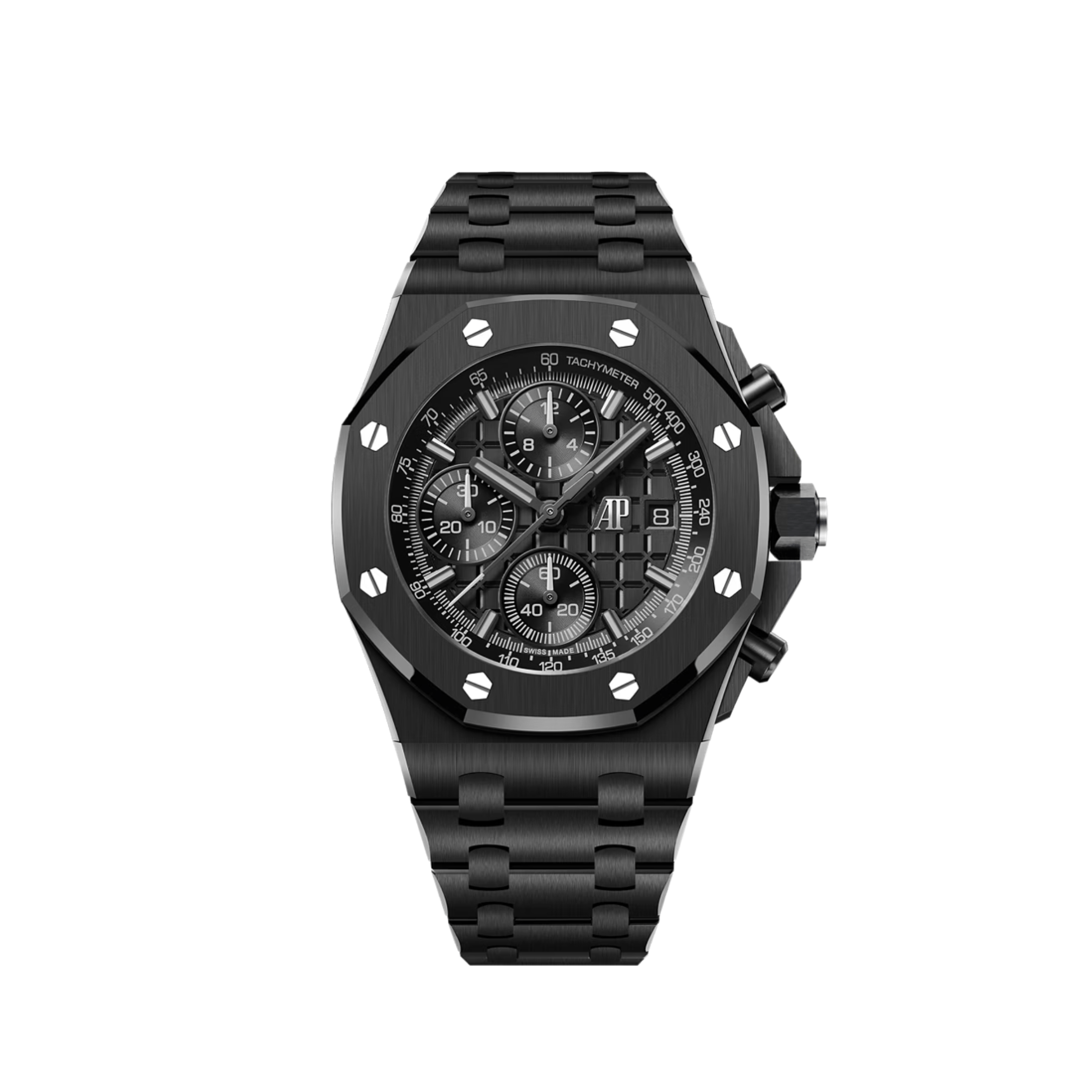 Audemars Piguet Royal Oak Offshore 26238CE.OO.1300CE.02 Automatic Chronograph Men's Watch - Black Ceramic Case, Black Dial, Self-Winding Movement (2025 Model) | Luxury Sports Watch for Business, Formal & Special Occasions
