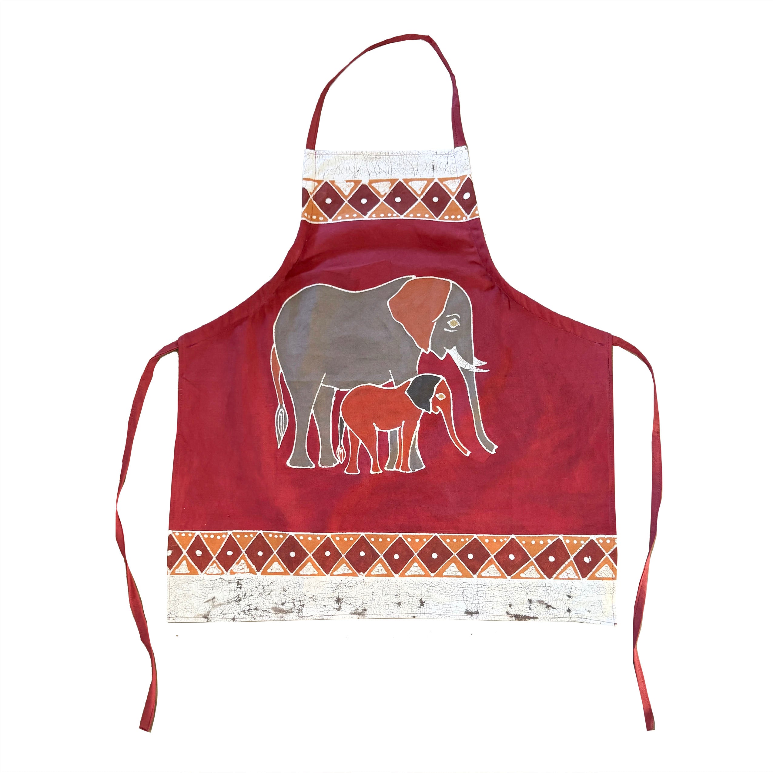 Kwapya Elephant Apron - Stylish and Durable Kitchen Apron for Cooking, Baking & BBQ - Perfect Gift for Home Chefs & Safari Enthusiasts
