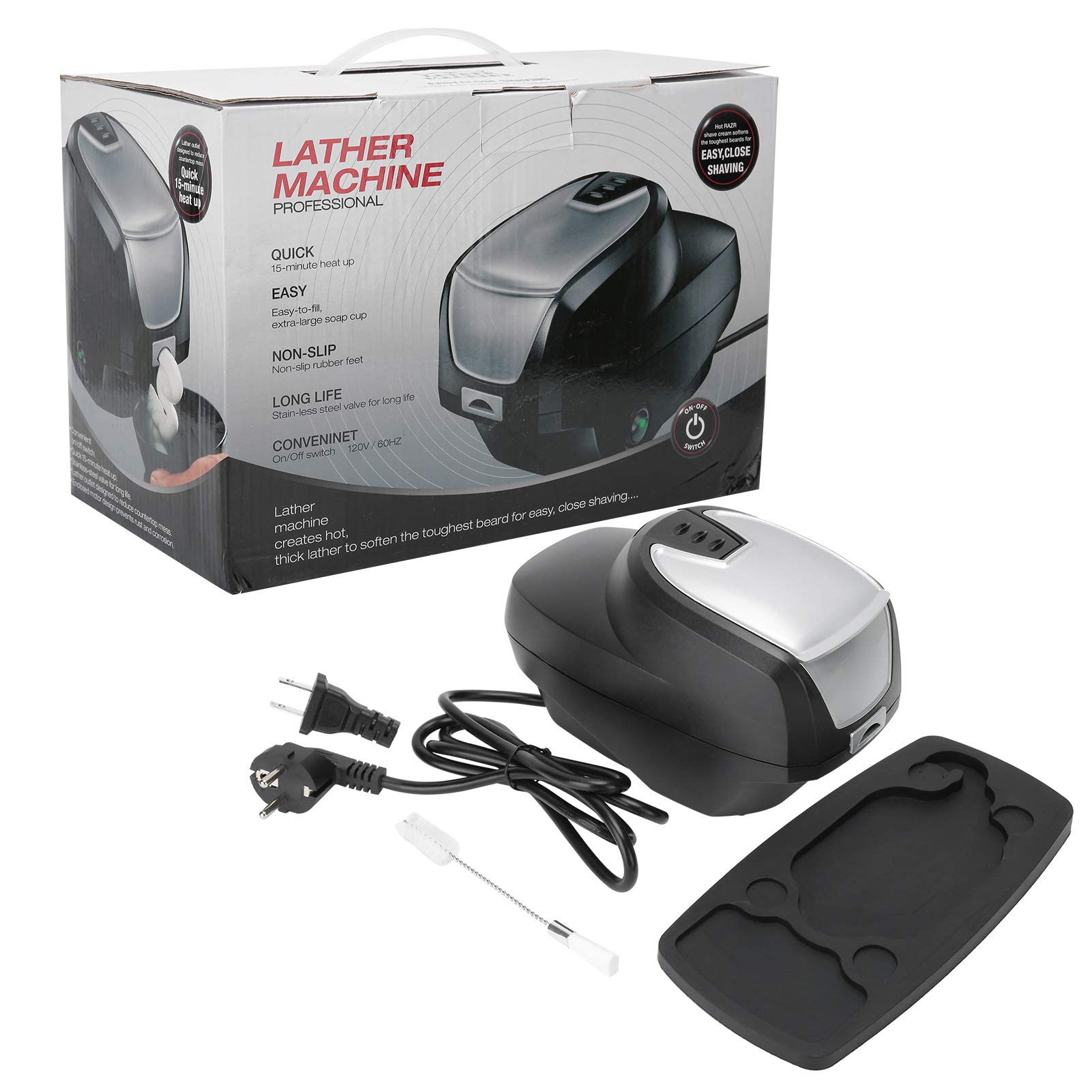 Professional Hot Lather Foam Machine for Men - Barber Quality Shaving & Grooming Tool - Perfect Gift for Husband, Dad & Barbers - Home & Salon Use for Smooth Shaving Experience