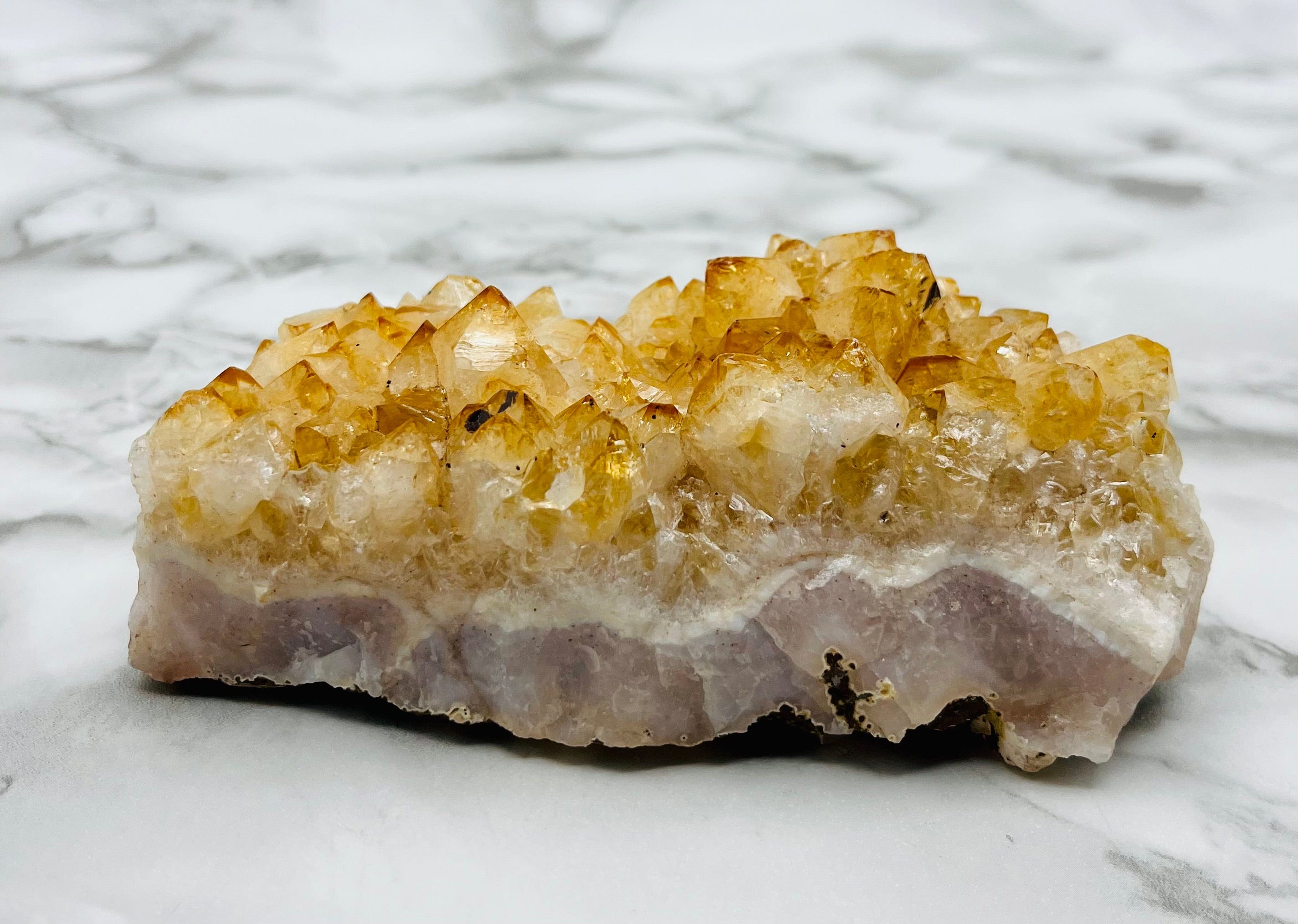 Natural Citrine Crystal Cluster - 57g Raw Citrine Stone for Healing, Meditation & Home Decor | Spiritual Energy Booster for Positive Vibes & Feng Shui