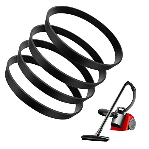 AIEX 4-Pack Vacuum Cleaner Drive Belts - Compatible with Bissell Models 7, 9, 10, 12, 14, 16 - Replacement Belt 3031120 (Black) - Perfect for Home Cleaning & Maintenance