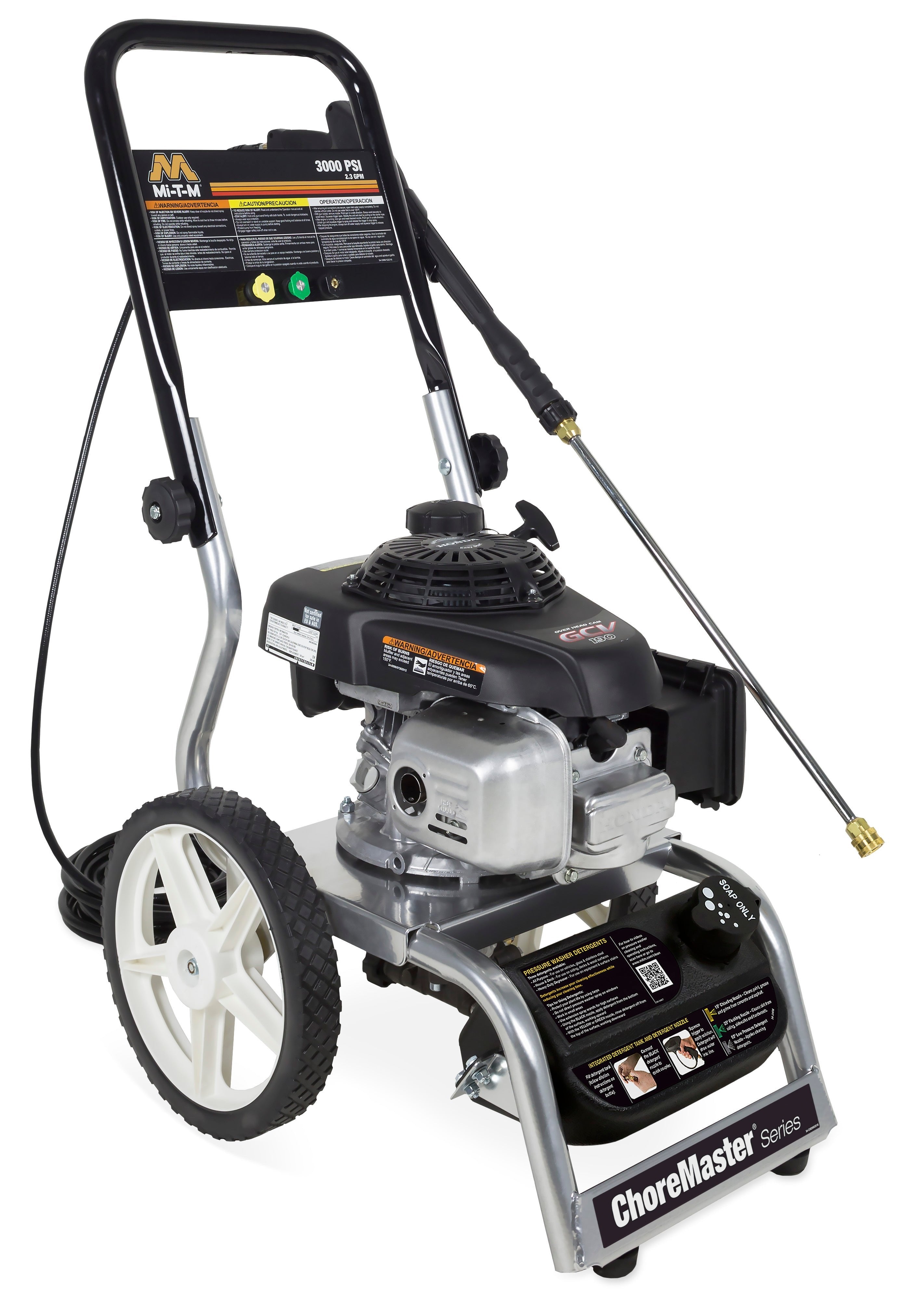 ChoreMaster® Series CV 3000 4MHC Gasoline Pressure Washer - 3000 PSI Direct Drive Vertical Power Cleaner for Driveway, Deck & Home Exterior Cleaning